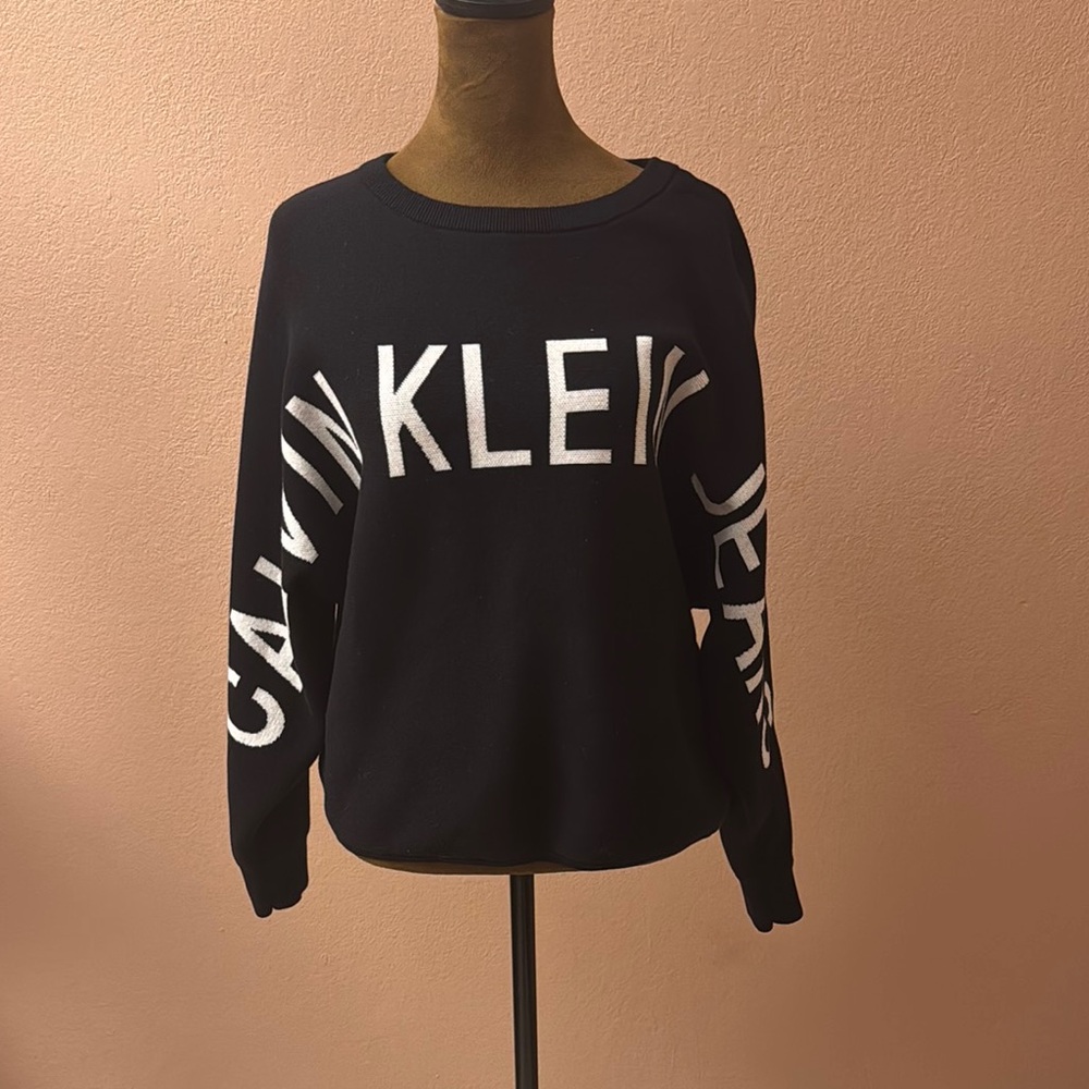 Calvin Klein Black Oversized Long Sleeve Hoodie